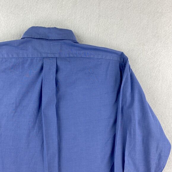 Ralph Lauren Yarmouth Shirt Men's 15 1/2 Blue Cotton Button Down  Long Sleeve - Picture 9 of 16